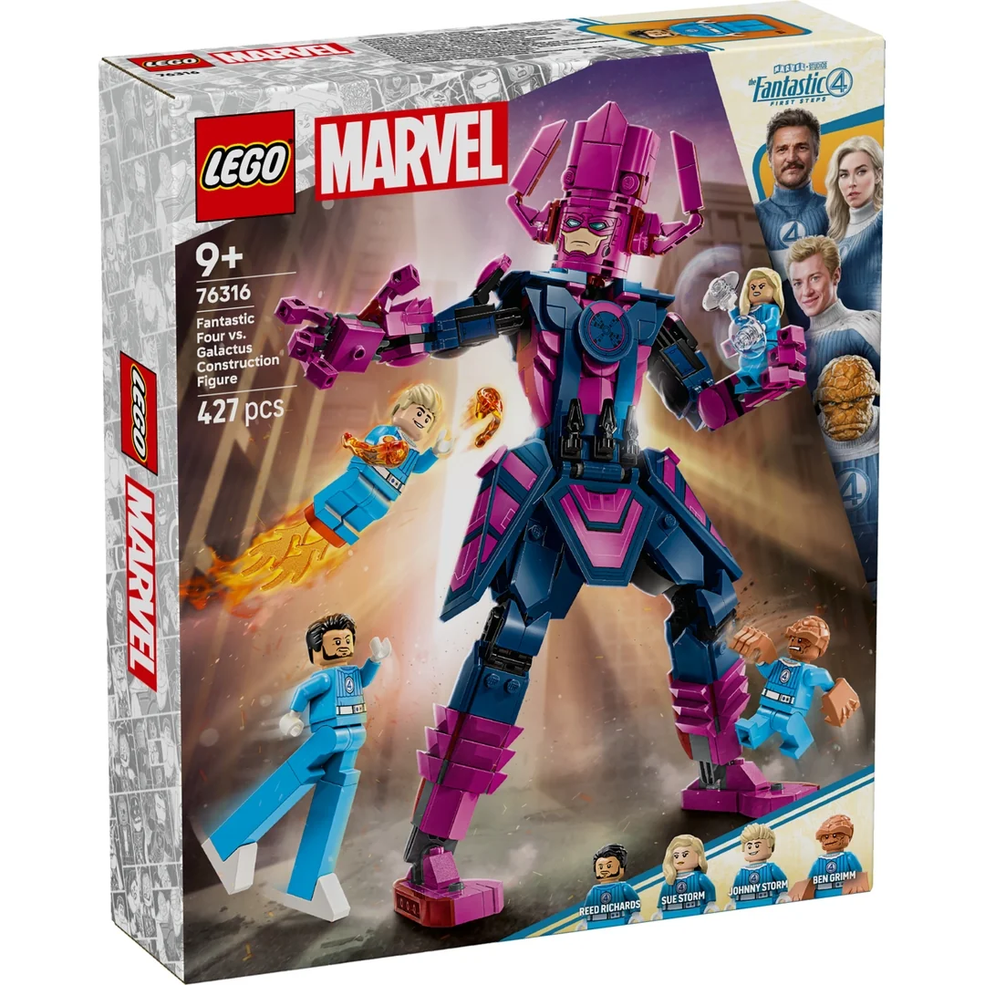 LEGO® Marvel 76316 Fantastická štvorka vs. zostaviteľná figúrka Galactusa