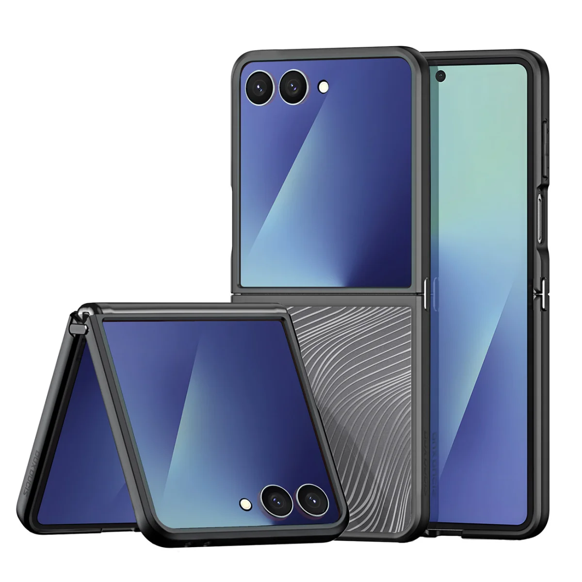 Dux Ducis Aimo kryt na Samsung Galaxy Z Flip 7, čierny 1 ks