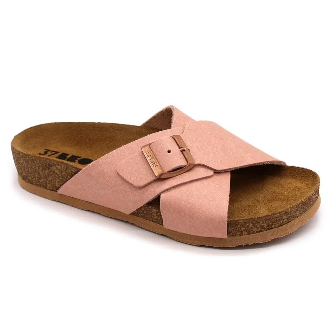 Leon 4053 Dámska zdravotná korková obuv s prackou 35 - 22 cm, modrá, 2,0 cm