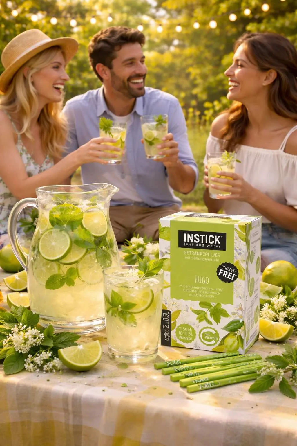 HydroFit príchute do vody a sodastreamu na párty a oslavy veľkosť S bez cukru 48 stickov na prípravu 24-48 lit nápoja bez cukru s vitamínom C