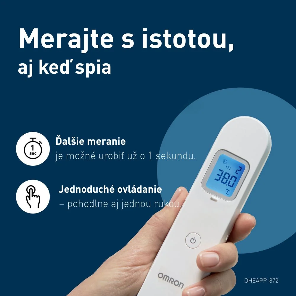 Teplomer čelový OMRON Gentle Temp 730 1 ks