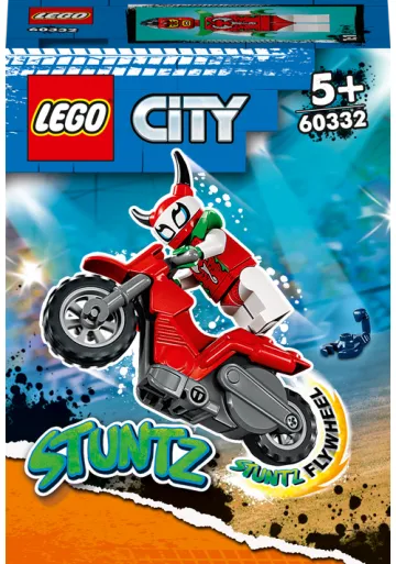 LEGO® City 60332 Škorpiónska kaskadérska motorka 1×1 ks, lego stavebnica