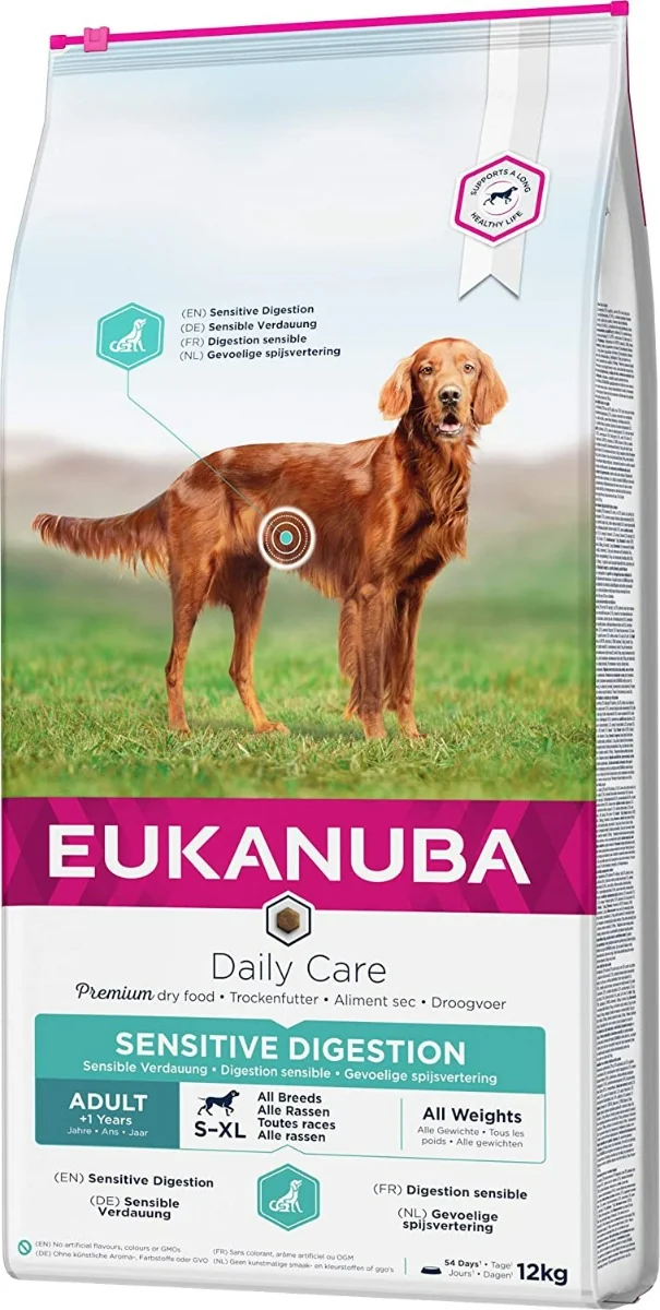 EUK DC SENSITIVE DIGESTION 12KG A.U.V. 1×12 kg, psie granule