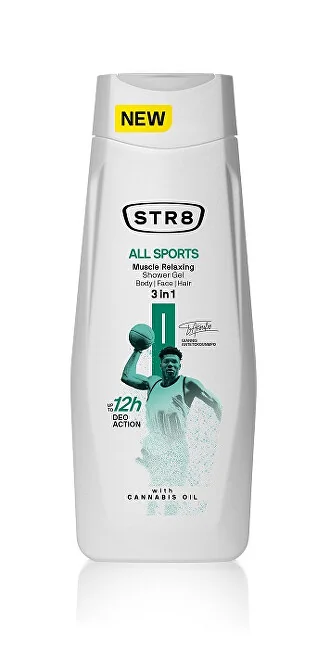Str8 All Sport Shg 400ml 1×400 ml, sprchový gél
