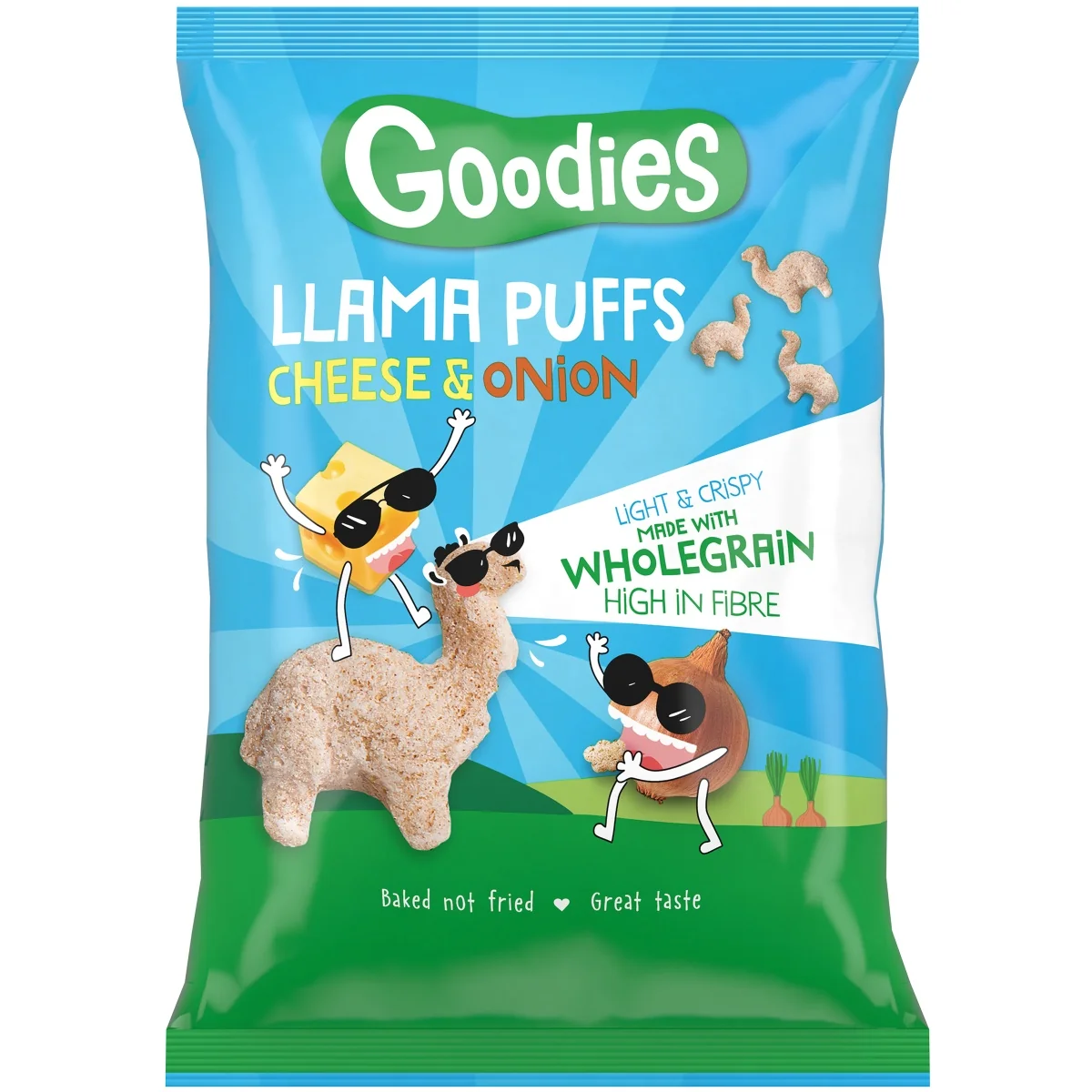 Goodies Llama chrumky syr a cibuľa 1×30 g, chrumky