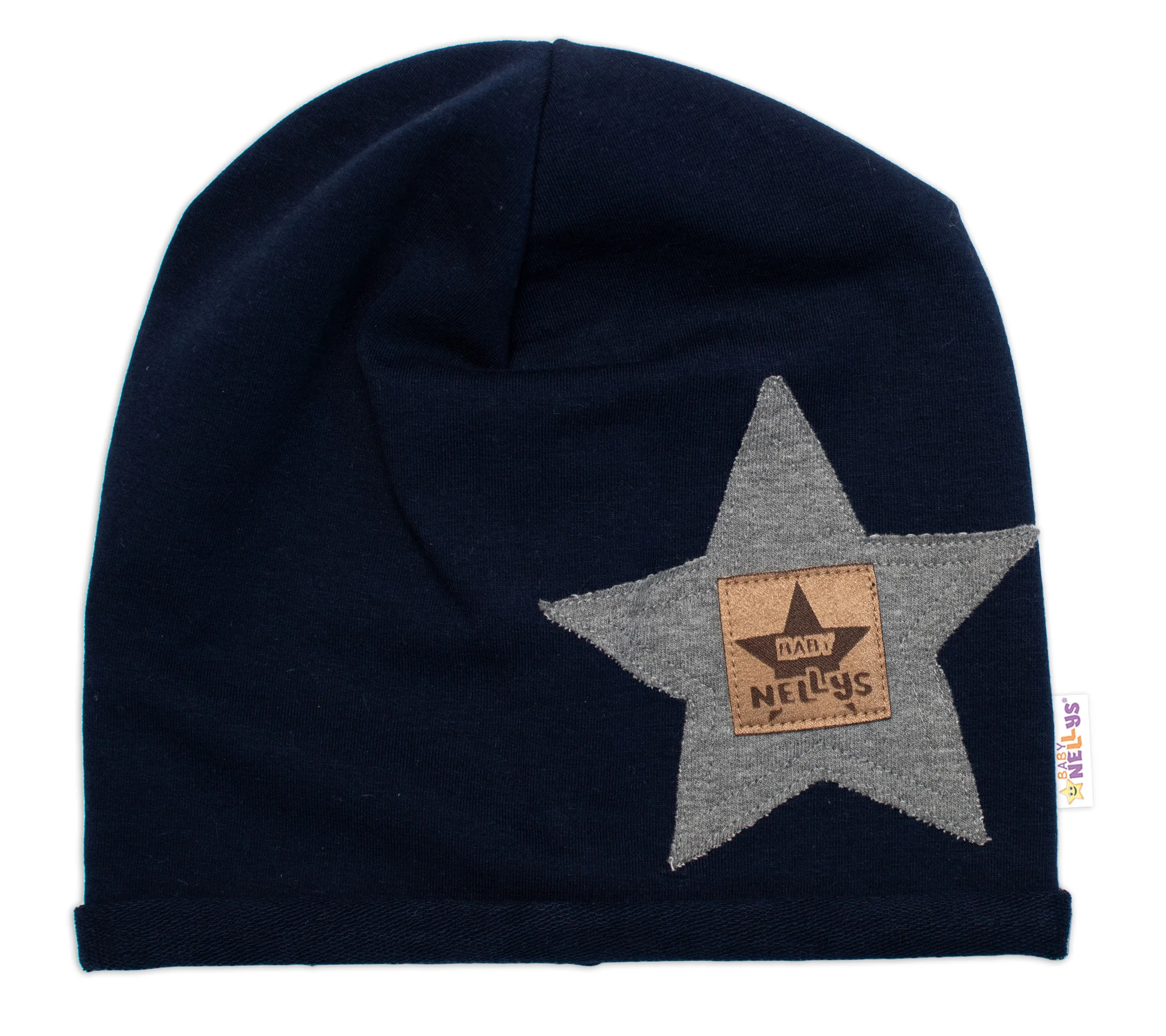 Detská čiapka bavlna, Baby Star, Baby Nellys, granát, veľ. 104/134