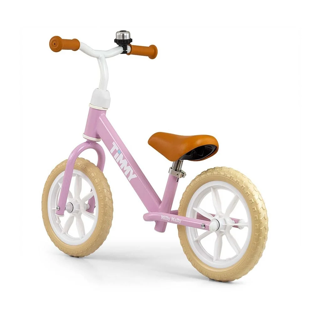 Detský balančný bicykel Milly Mally Timmy Pink , 20C56330