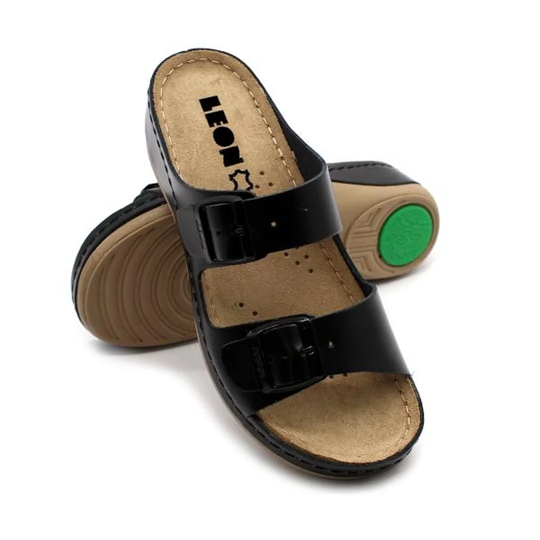 Leon 908 Dámska zdravotná celokožená obuv s prackou 36 - 23cm, biela, 4,5 cm