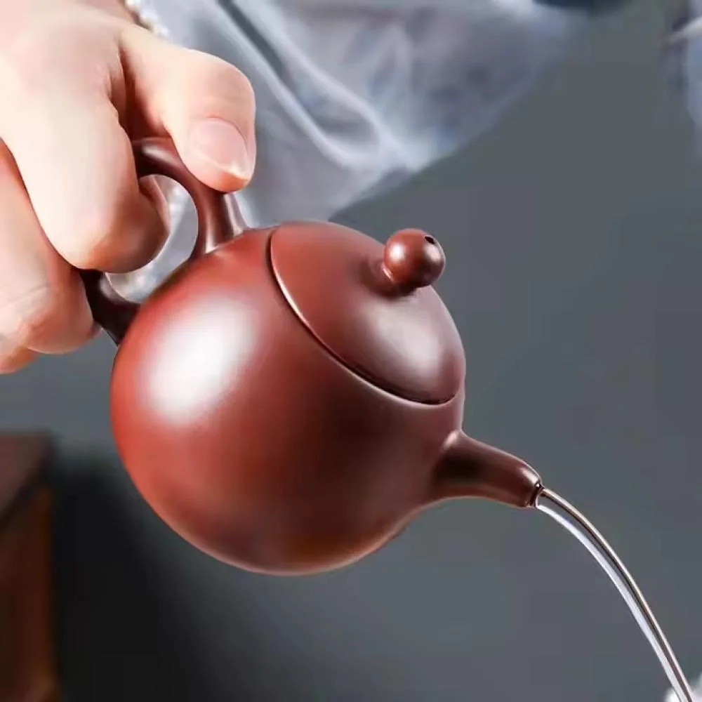 Čajník Xiaohong - Hnedá Yixingská zisha hlina, 220 ml