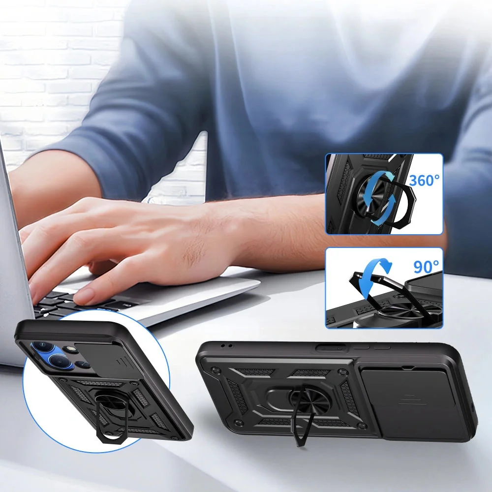 Tech-Protect Camshield Pro kryt na Xiaomi Redmi 15C, čierny