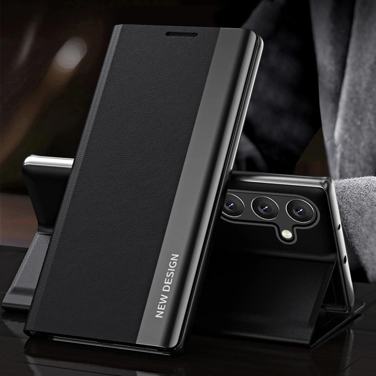 MG Sleep Case Pro knižkové puzdro na Samsung Galaxy A16 4G/5G, čierne