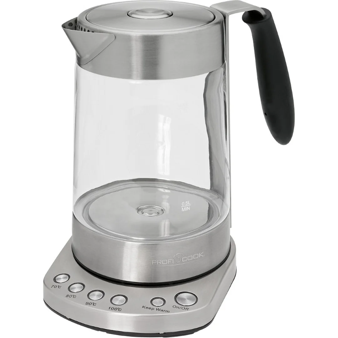 ProfiCook WKS 1020 sklenená rýchlovarná kanvica s čajovým sitkom 1,7 l