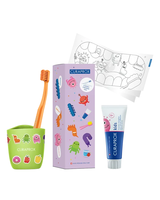 CURAPROX DAR.KRABICKA DETSKA+ZK KIDS 1 set