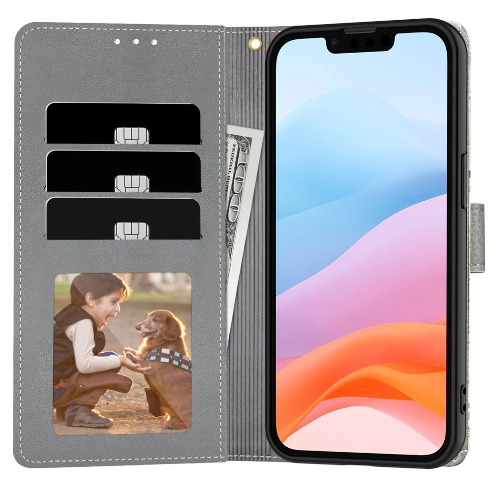 Tech-Protect Wallet knižkové puzdro na iPhone 16e, spring flowers