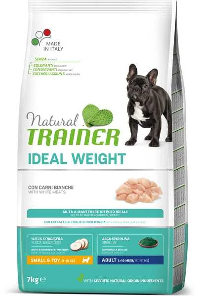 Natural Trainer Id Weight Ad Mini 7kg Biele Mäso A.U.V. "Poškodený obal" 1×7 kg, produkt s poškodeným obalom, chýba 10 % obsahu.