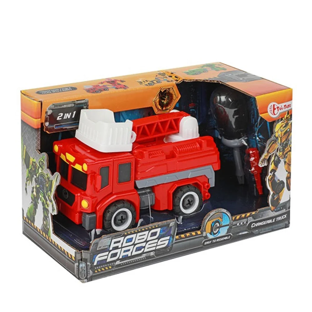 Transformovací robot na šroubovanie  Požiarnik-Toi Toys