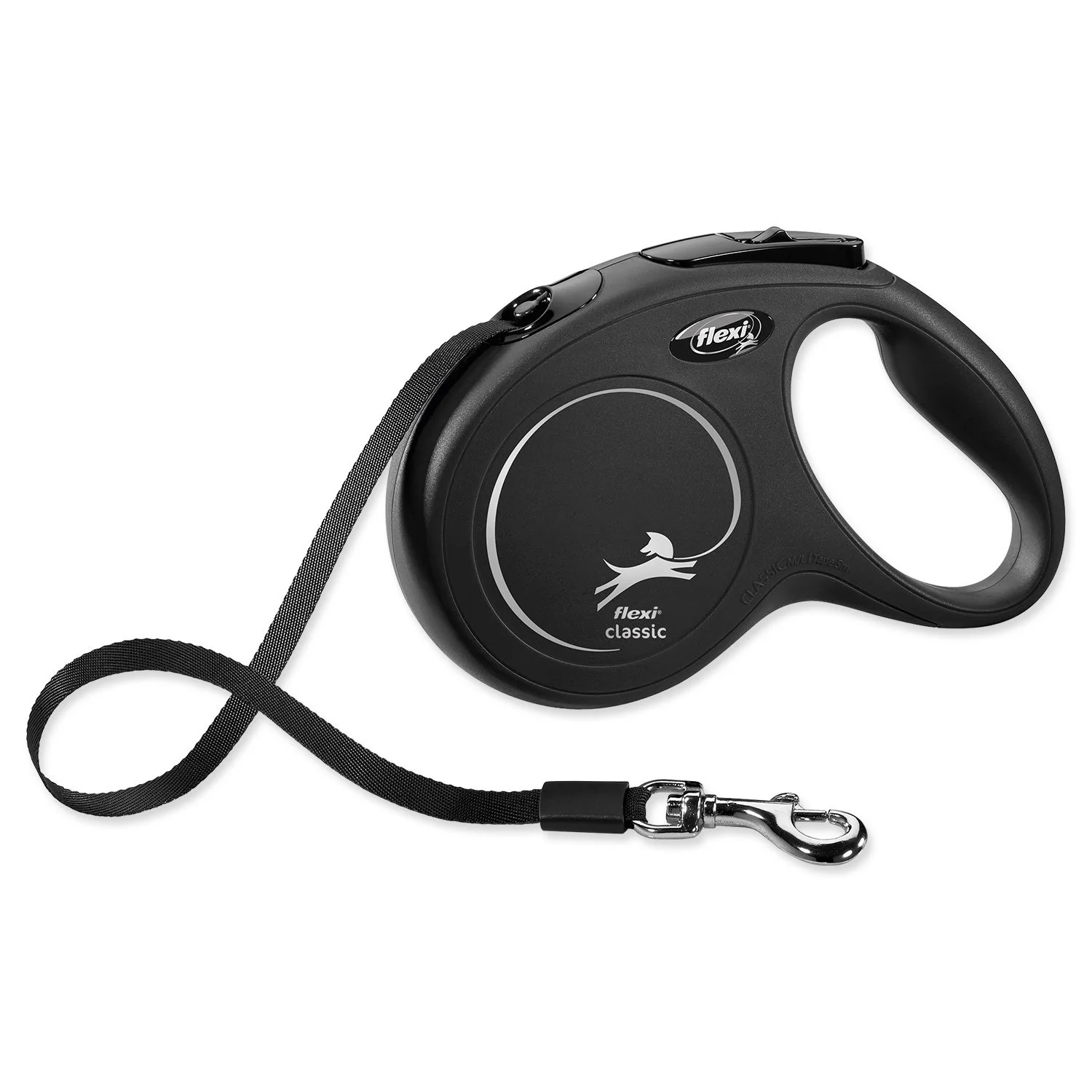 flexi New Classic popruh M 5m čierne do 25kg