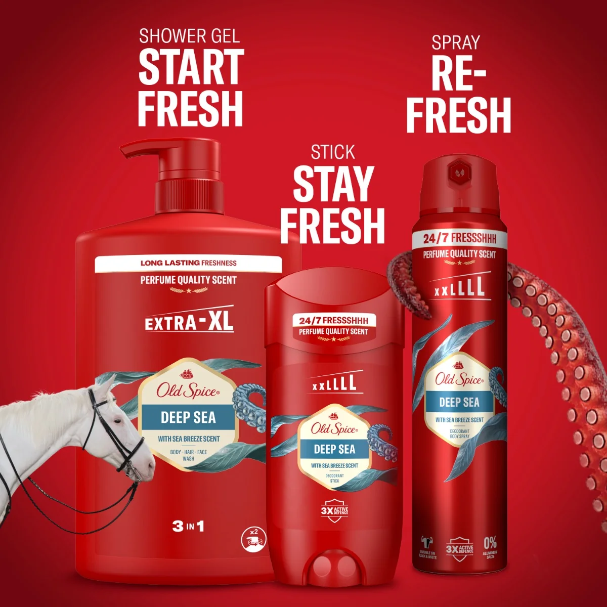 Old Spice Deep Sea sprchový gél a šampón 1×1000 ml, sprchový gél a šampón