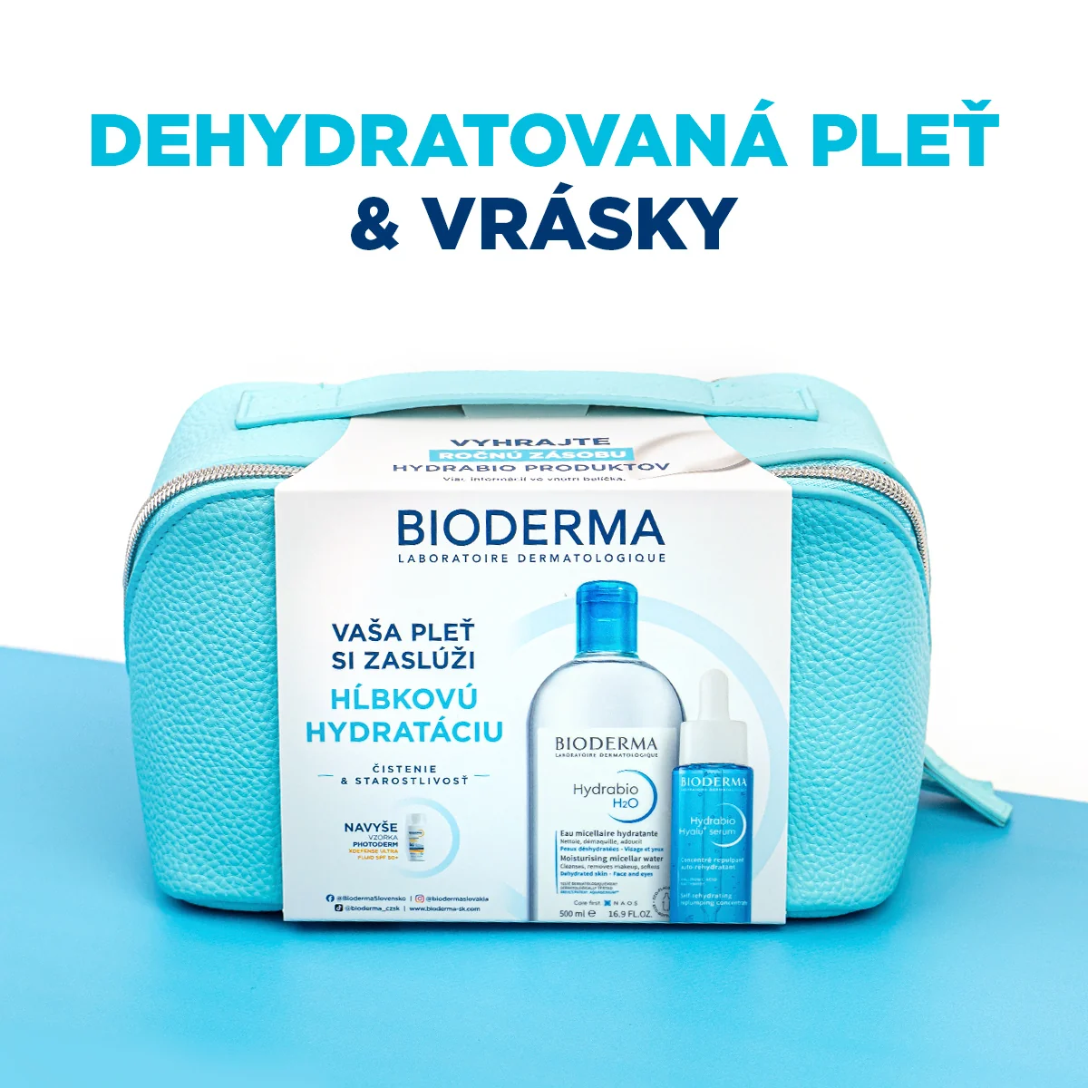 Bioderma Hydrabio darčekový balíček pre dehydratovanú pleť a vrásky 1 set