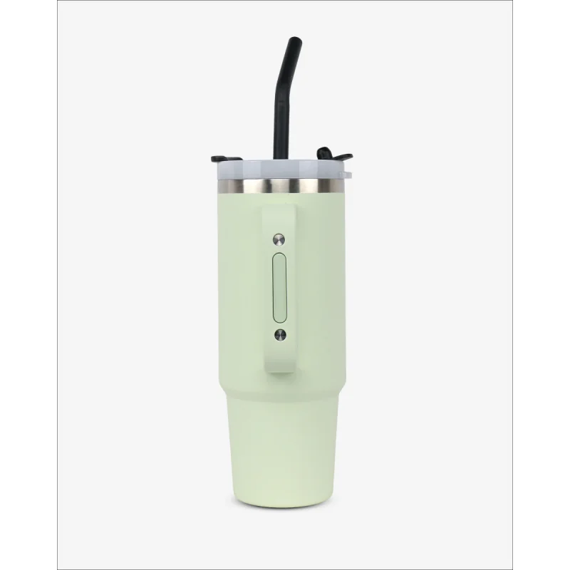 Runbott Latt Termohrnček s rúčkou a slamkou – 800 ml, Melónový