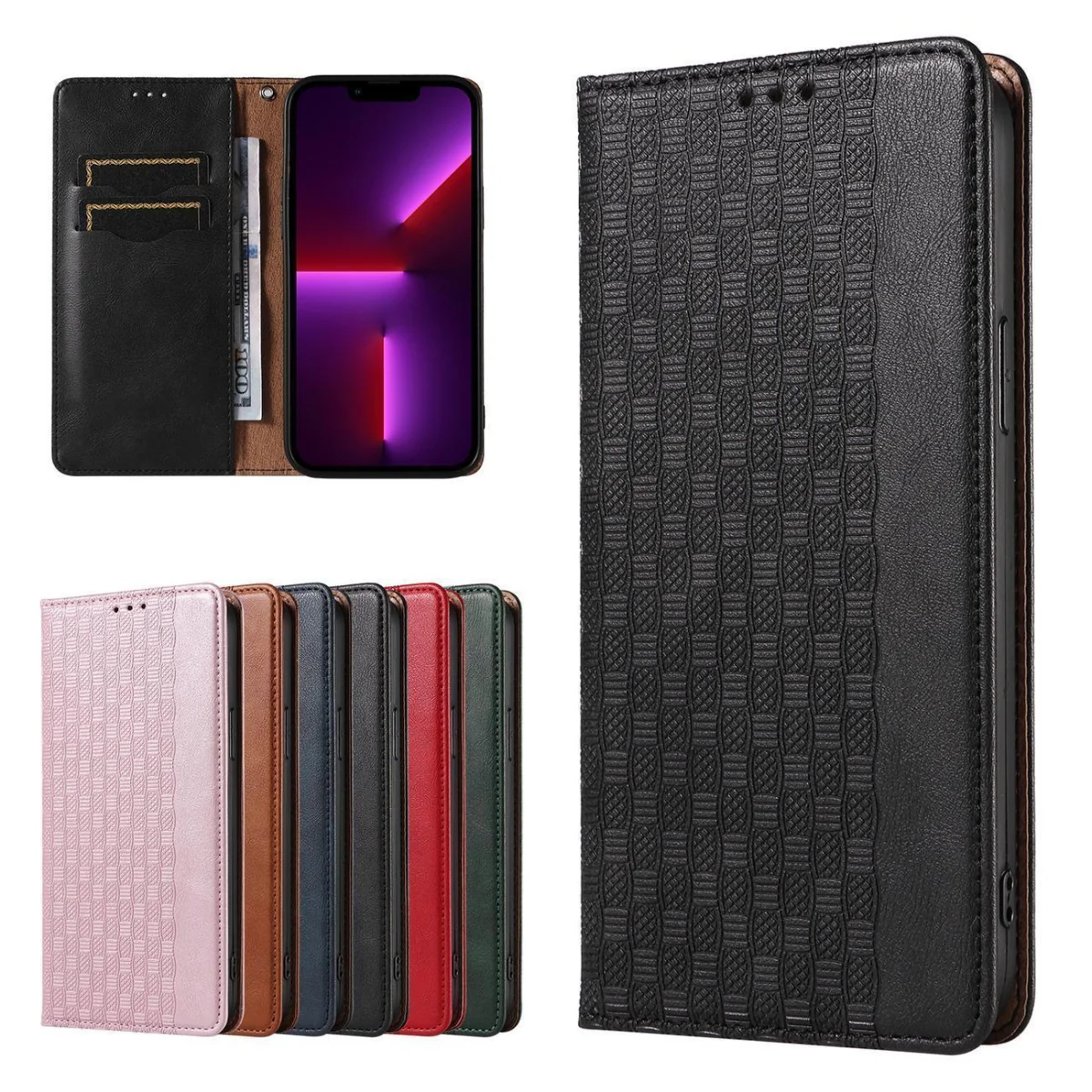 MG Magnet Strap knižkové puzdro na Samsung Galaxy S23 Ultra, čierne