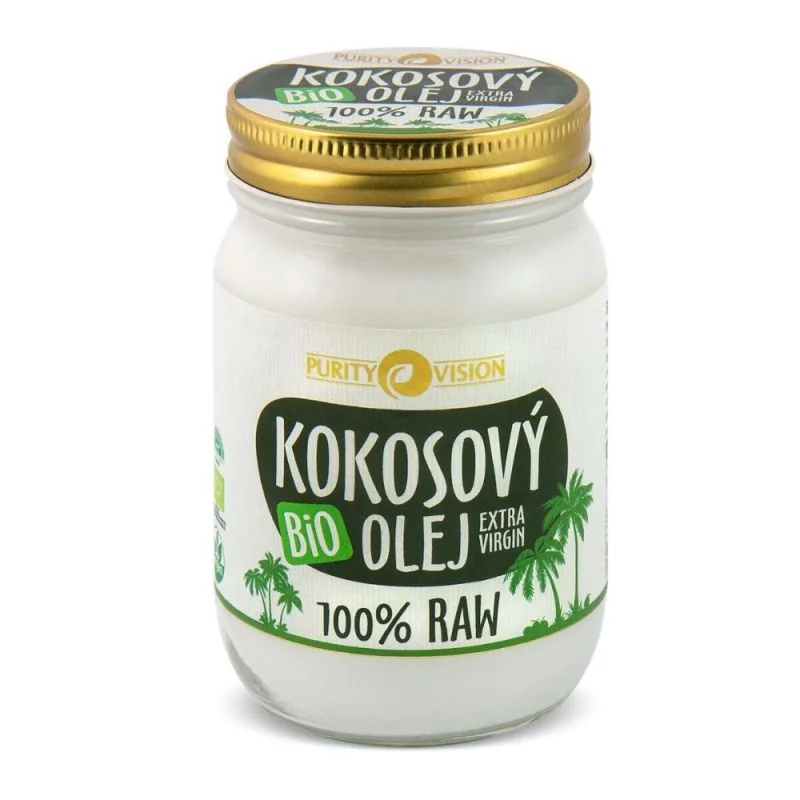Purity Vision Raw Bio Kokosový Olej 370ml 1×370 ml, kokosový olej