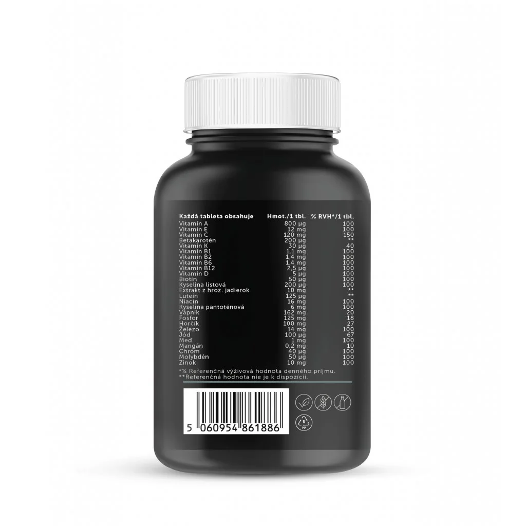 Silwer Multivitamín  s minerálmi Extra silný 90 tabliet.  26 vitamínov a minerálov pre zdravú dlhovekosť.