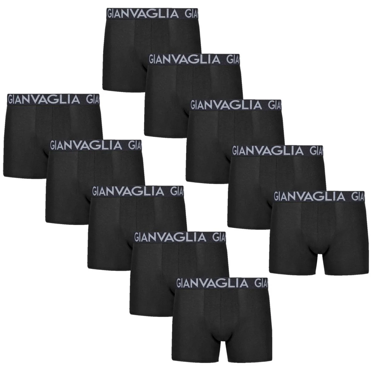 10PACK pánske boxerky čierné (023) M