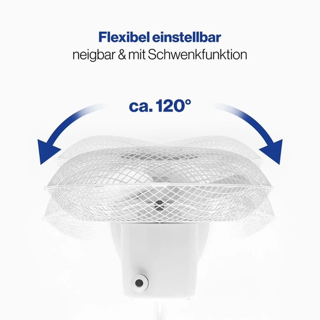 Clatronic VL 3601 WH stolný ventilátor 23 cm, biely