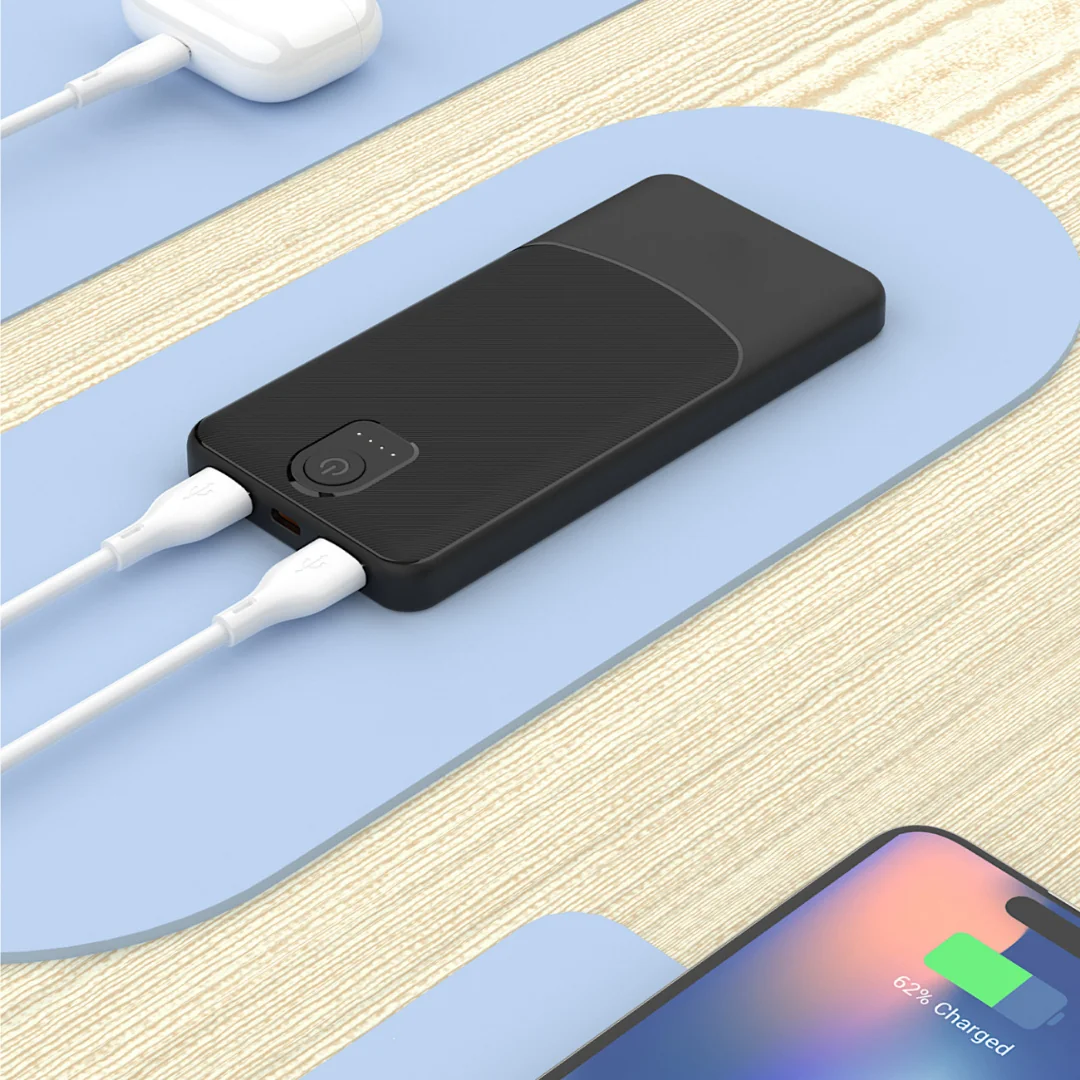 MG WPBBK2 Power Bank 10000mAh 2x USB, čierny