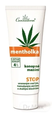 Cannaderm MENTHOLKA 1×200 ml, konopné mazanie