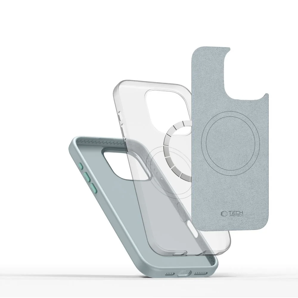 Tech-Protect Silicone Pure MagSafe kryt na iPhone 16 Pro Max, modrý