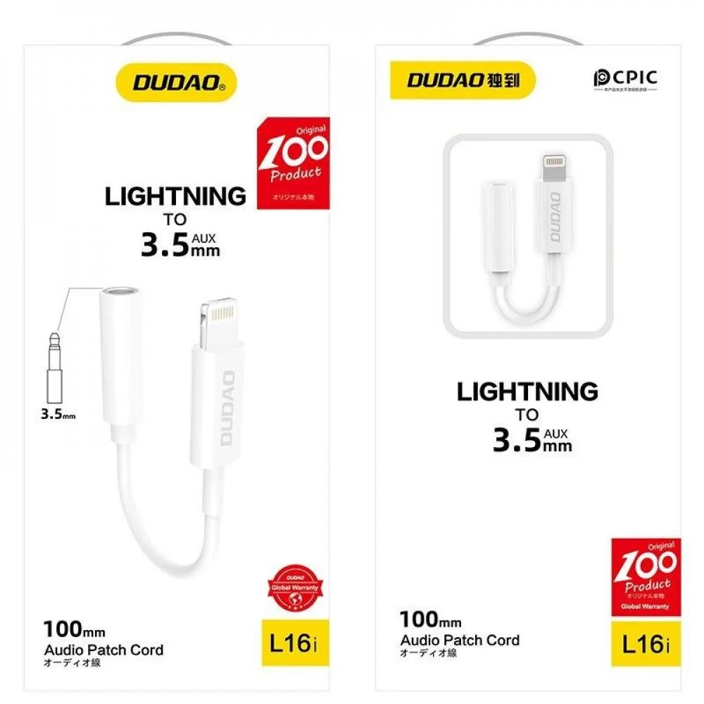 Audio adaptér Dudao L16i Lightning na 3,5 mm jac