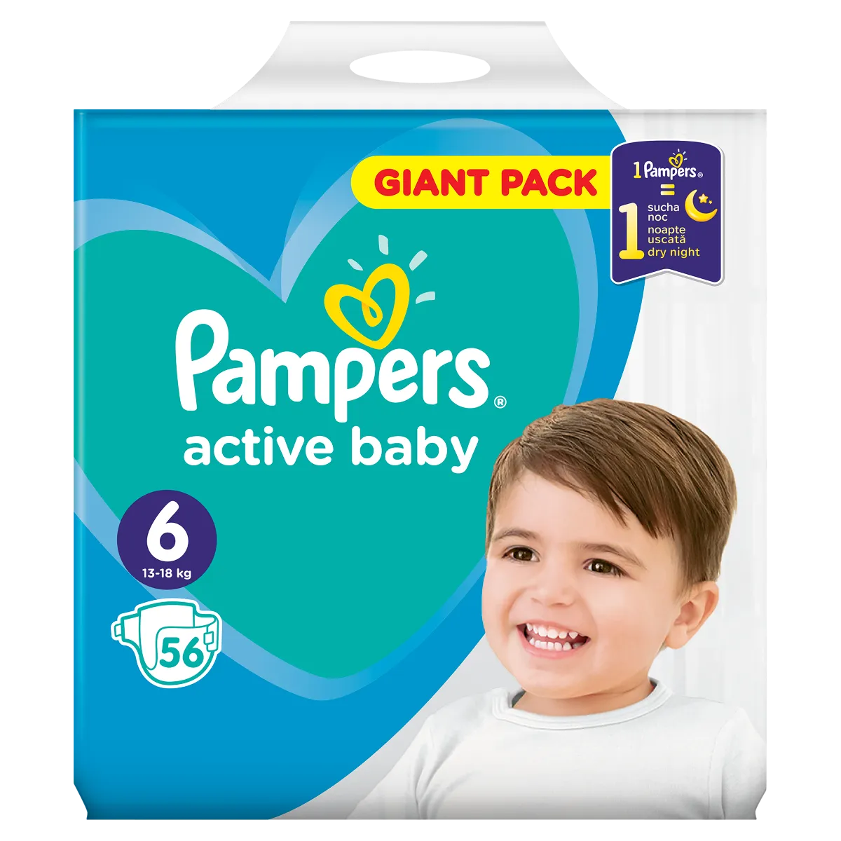 Pampers Active Baby GP 6 EXTRALARGE 56KS