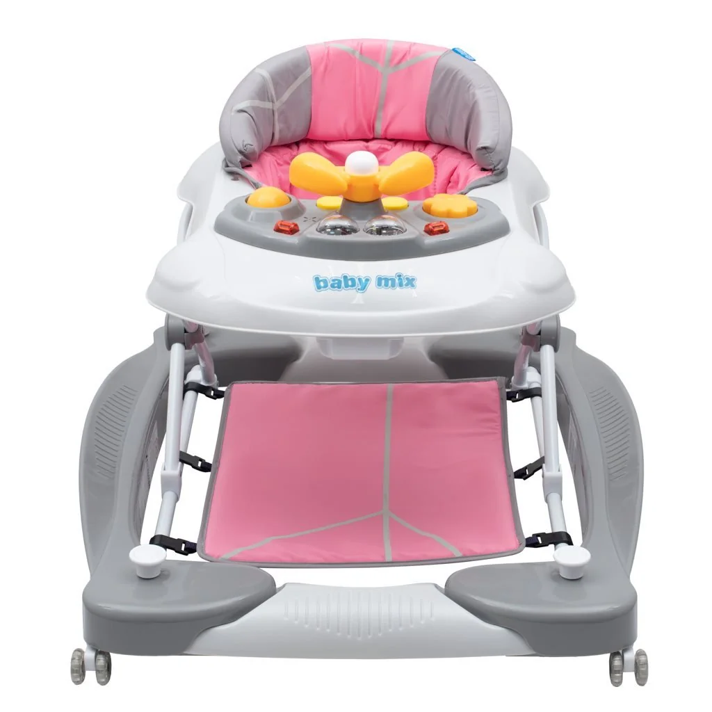 Detské chodítko s hojdačkou a sikónovými kolieskami Baby Mix