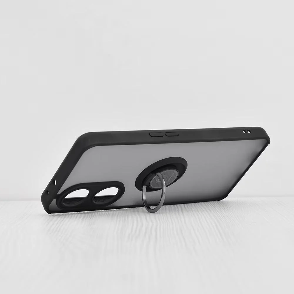 Puzdro pre mobil Oppo A98 5G - Čierna s nosným prsteňom