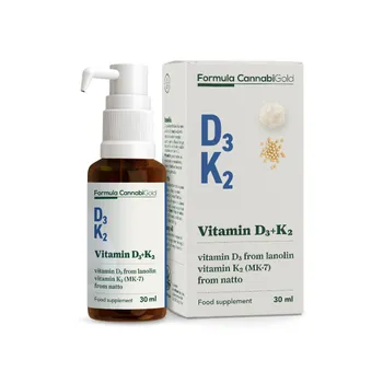 Vitamín D3 + K2 Konopný Bylinný Extrakt 30ml 1×30 ml