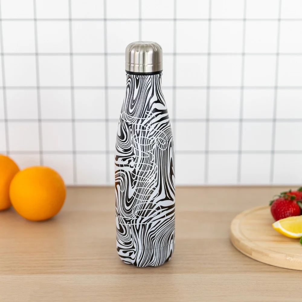 Baagl Termofľaša Mixture 500 ml s kovovým viečkom Strieborná, nerezová