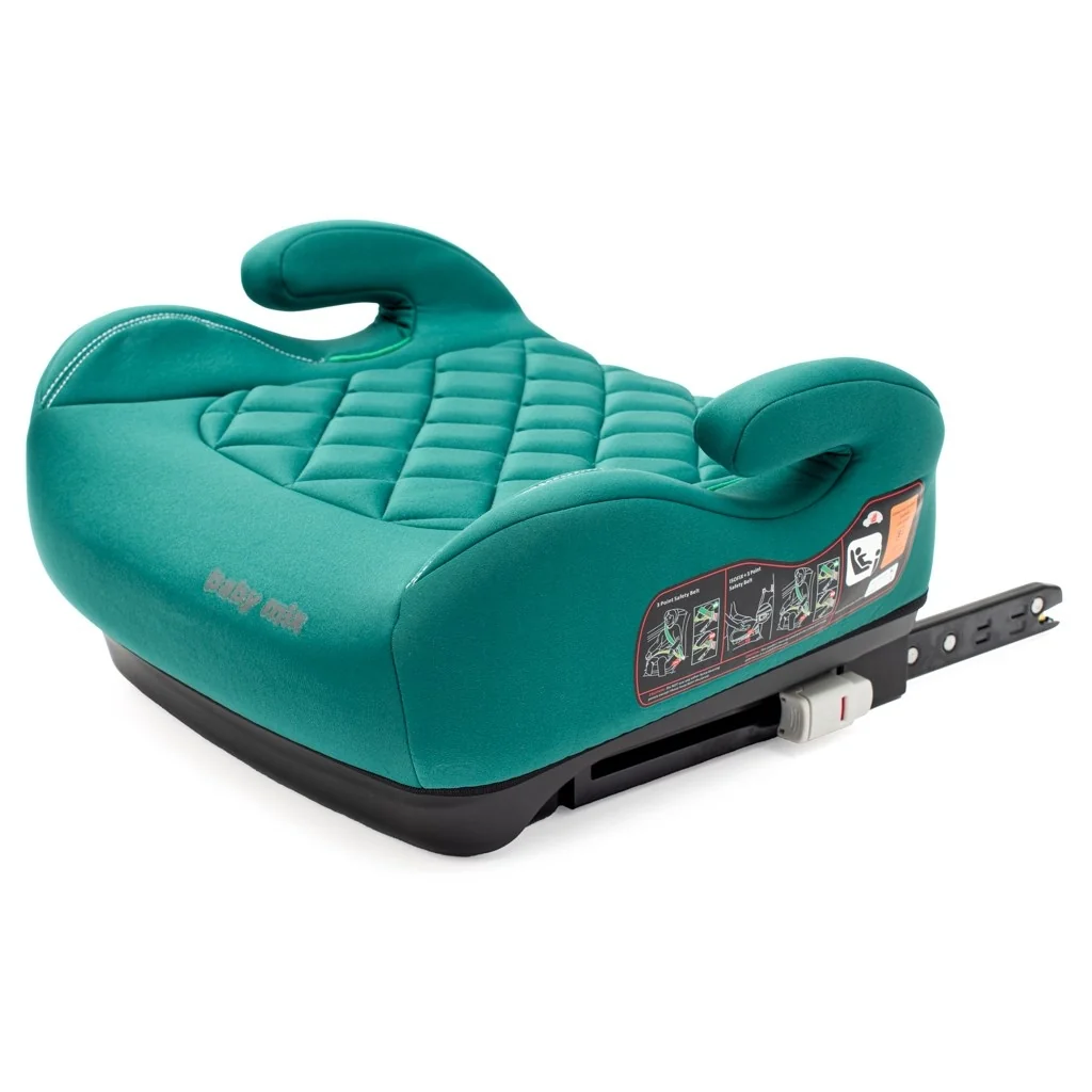 Autosedačka-podsedák BABY MIX HERO Plus ISOFIX I-SIZE emerald ,