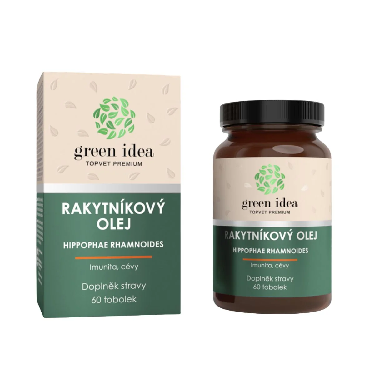 Rakytníkový olej - kapsuly 60 ks - Green idea