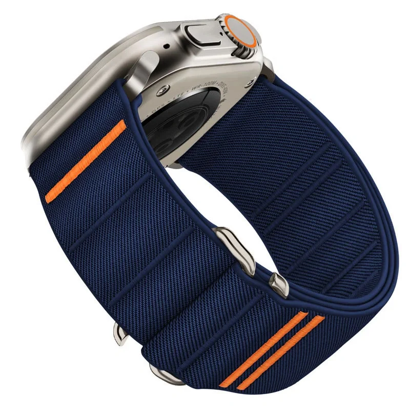 Tech-Protect Nylon Slip remienok na Apple Watch 44/45/46/49mm, navy