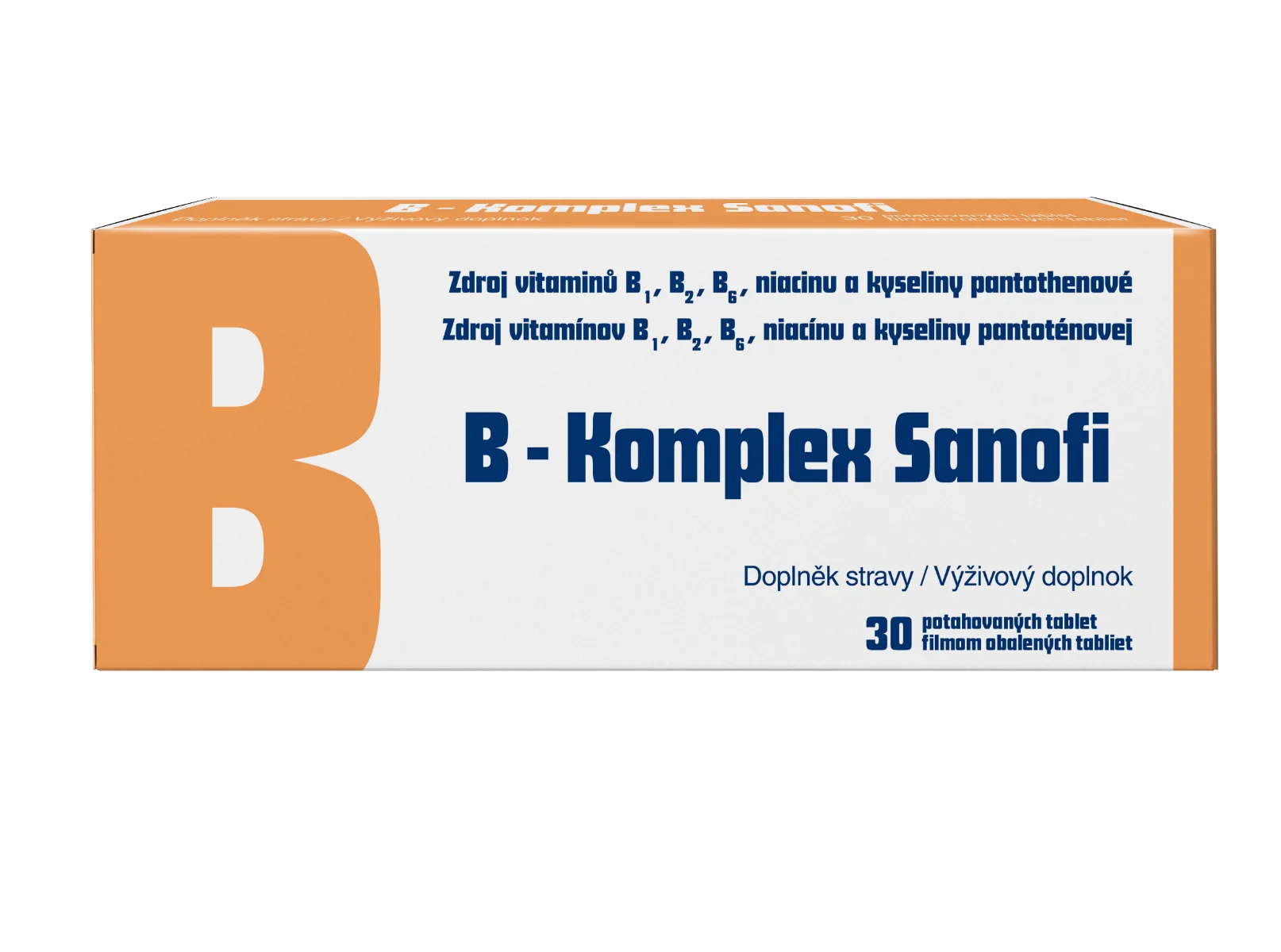 B-Komplex Sanofi 1×30 tbl, výživový doplnok