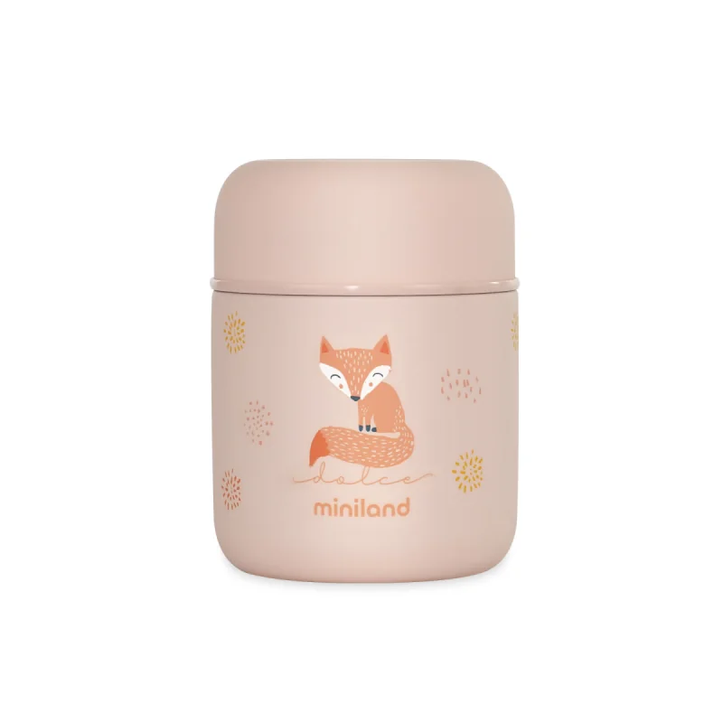 Miniland Dolce termoska na jedlo 280 ml ružová