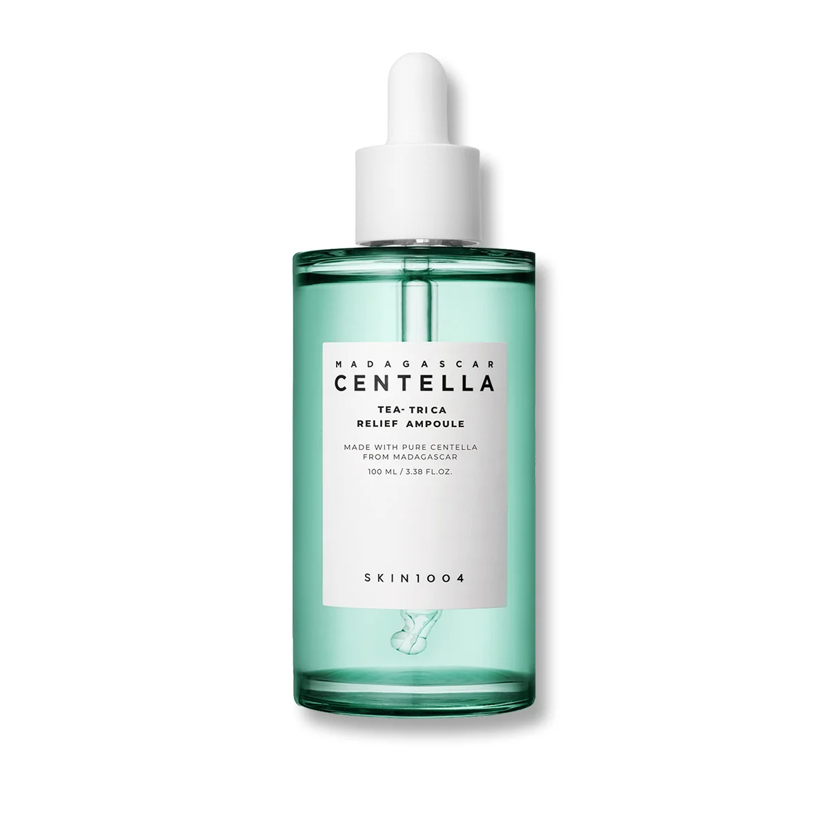 SKIN1004 Madagascar Centella Tea-Trica Relief Ampoule upokojujúce pleťové sérum pre problematickú pleť a akné 100 ml