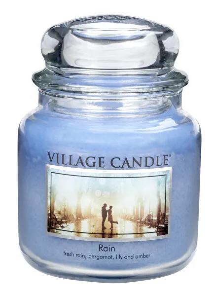 Village Candle Vonná sviečka v skle - Rain - Dážď, stredná