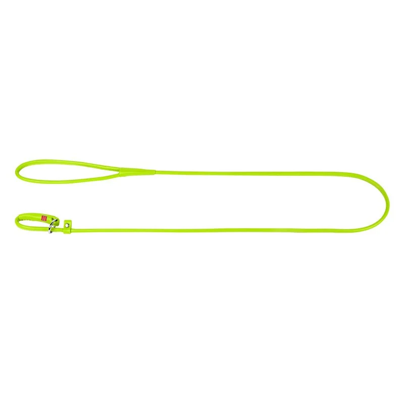 Okrúhle kožené škrtiace vodítko zelené 183cm, Šírka: 4 mm
