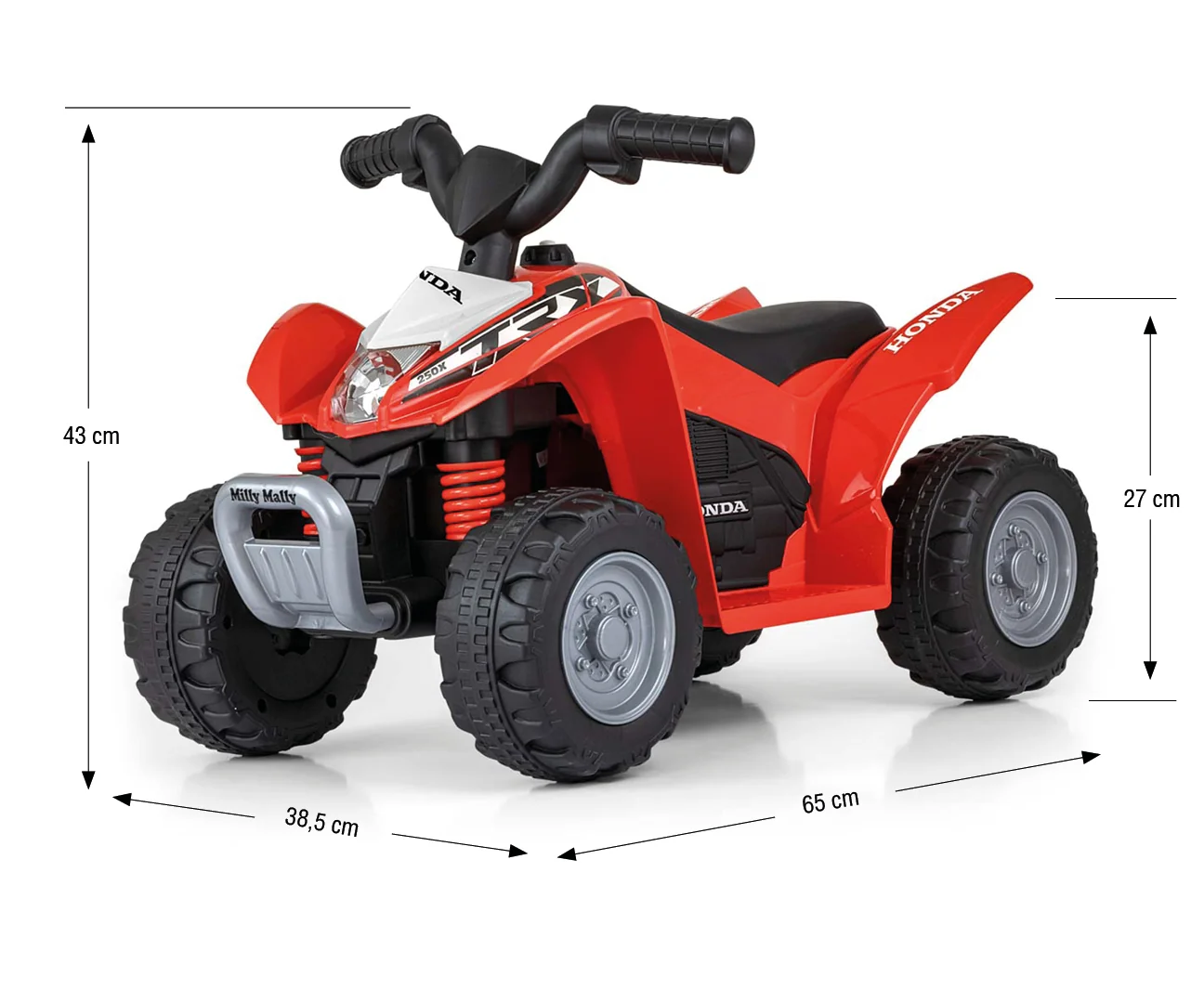 Elektrická štvorkolka Milly Mally Honda ATV červená , 20C54759 