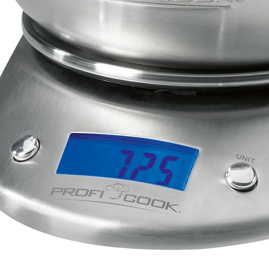 ProfiCook Kuchynská váha KW 1040, digitálna, nerezová s 2 l miskou