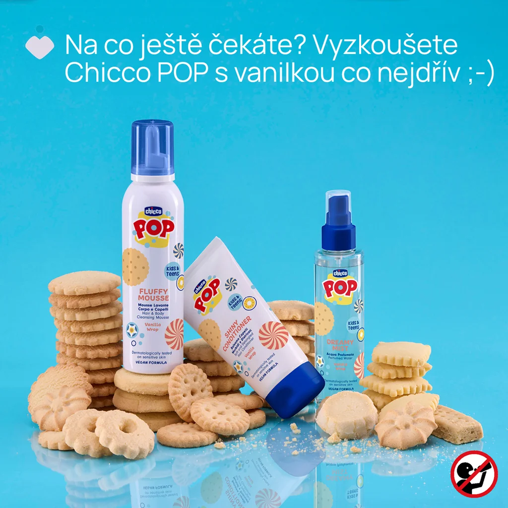 CHICCO Kondicionér na vlasy Vanilla wrap POP pre deti a teenagerov 150ml 150 ml