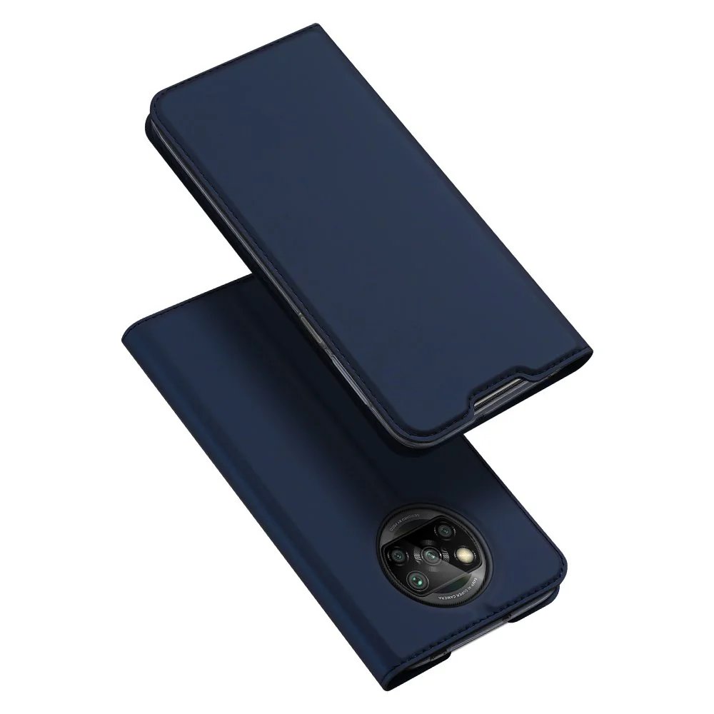 DUX DUCIS Skin Pro knižkové kožené puzdro na Xiaomi Poco M3 / Redmi 9T modré